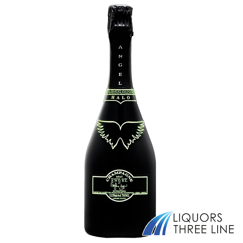 【送料無料 光る！ 正規品】エンジェル シャンパン ブリュット ヘイロー イエロー 750ml フランス 白【果実酒】※北海道・九州・沖縄・クール便は除くの画像