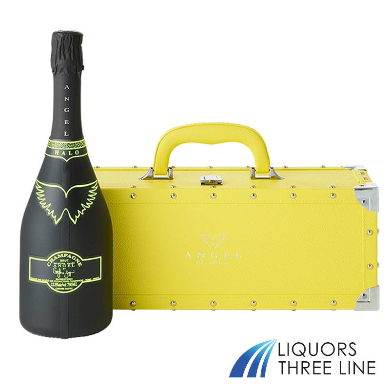 【送料無料 光る！ 正規品】エンジェル シャンパン ブリュット ヘイロー イエロー 750ml フランス 白【果実酒】※北海道・九州・沖縄・クール便は除くの画像
