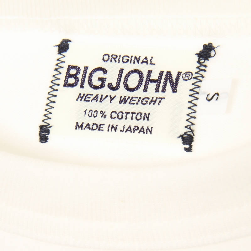BIG JOHN ビッグジョン MHTS01M-69B ヘビーウェイト マグナムウェイト Tシャツ ホワイト 青タグ 日本製 MADE IN JAPAN｜3love｜10