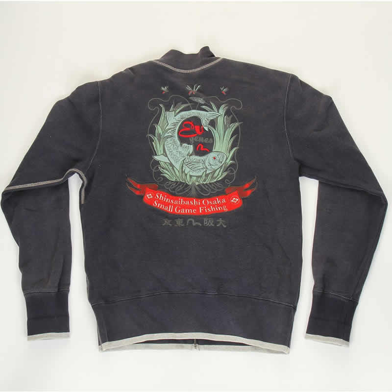 EVISU JEANS USED FRONT ZIPPER SWEAT SHIRTS エヴィス ジーンズ