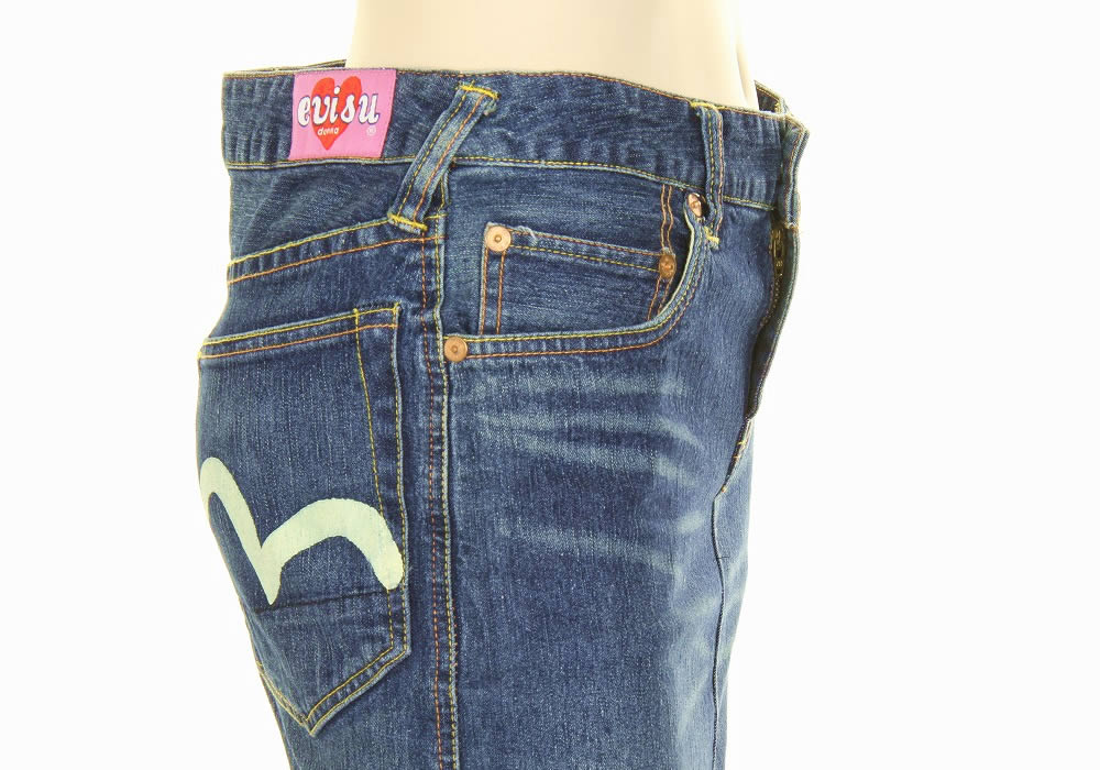 訳あり EVISU エヴィス EVISUJEANS EVISUDONNA USED デニムスカート