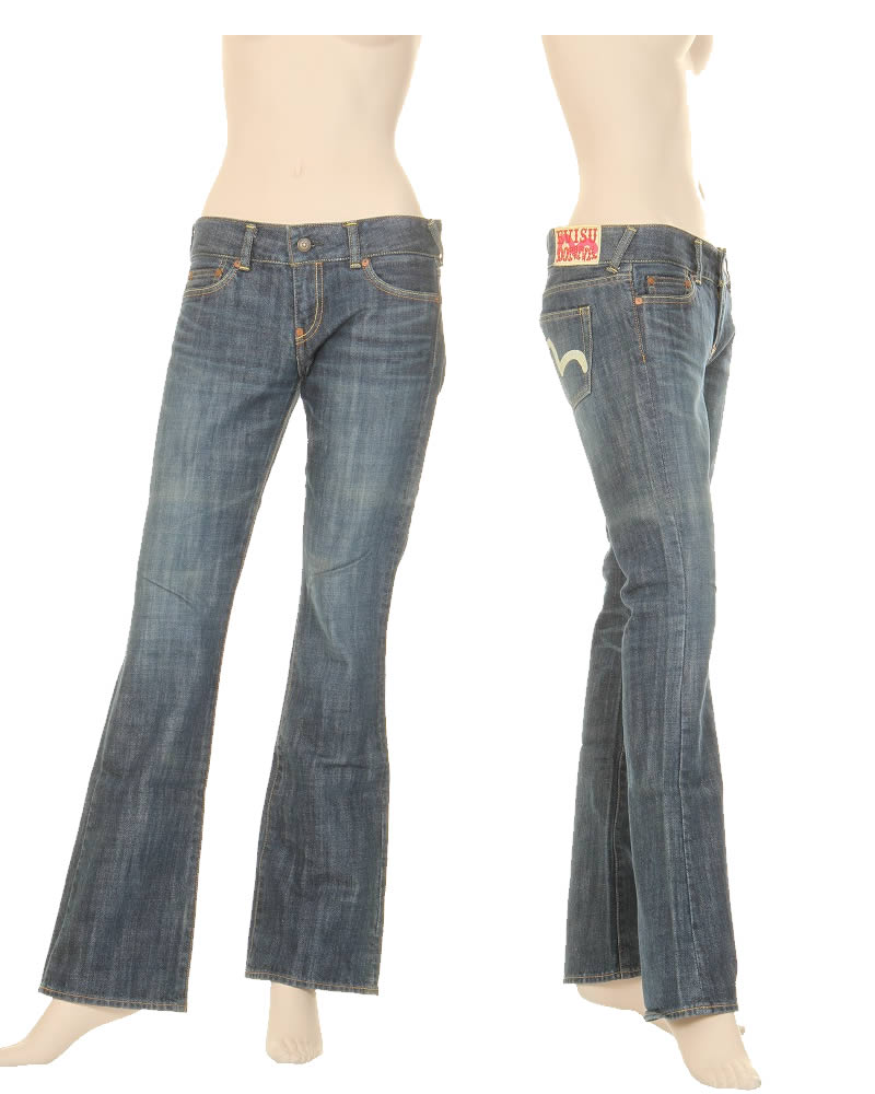 EVISU 訳あり エヴィス EVISUJEANS EVISUDONNA USED ブーツカット 