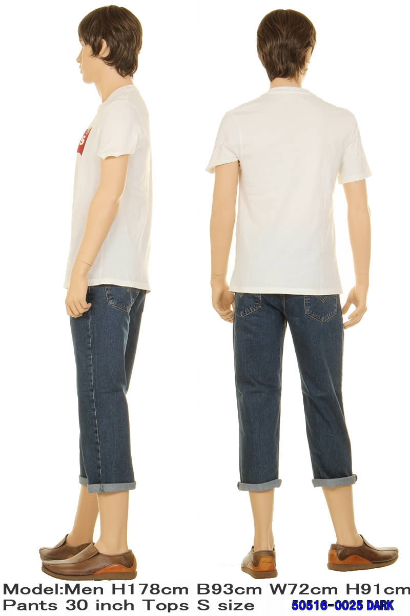 LEVI'S 516 CUSTOM CROPPED PREMIUM REGULAR FIT JEANS リーバイス 516 50516 カスタムクロップドパンツ ７分丈 ジーンズ｜3love｜03