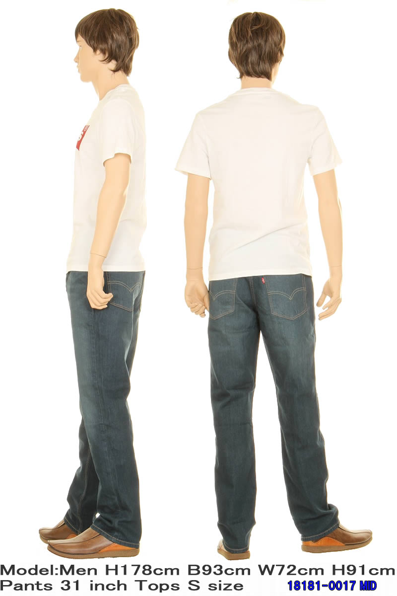 リーバイス 541 18181-0014-0017 アスレチックフィット ストレート ジーンズ LEVI'S ATHLETIC FIT JEANS 18181 ダーク ミッド ヴィンテージ｜3love｜05