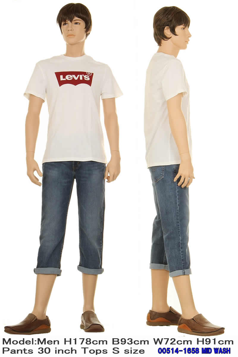 リーバイス 514 00514 カスタムクロップドパンツ LEVI'S BIG-E CUSTOM CROPPED PREMIUM REGULAR FIT JEANS ストレート ジーンズ｜3love｜02