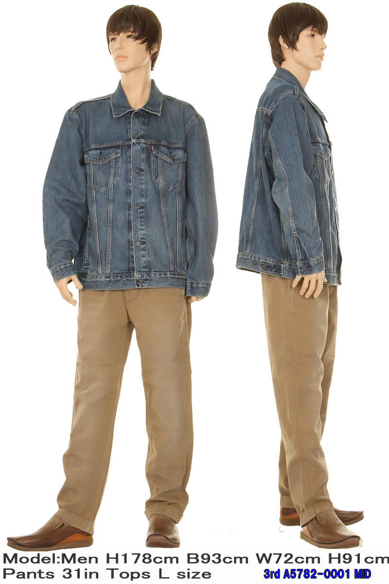 リーバイス LEVI'S 3rd A5782-0001 サード デニムジャケット 3rd タイプ３ デニムトラッカージャケット TYPE3  70505-0217 後継モデル プレミアム ミッドストーン