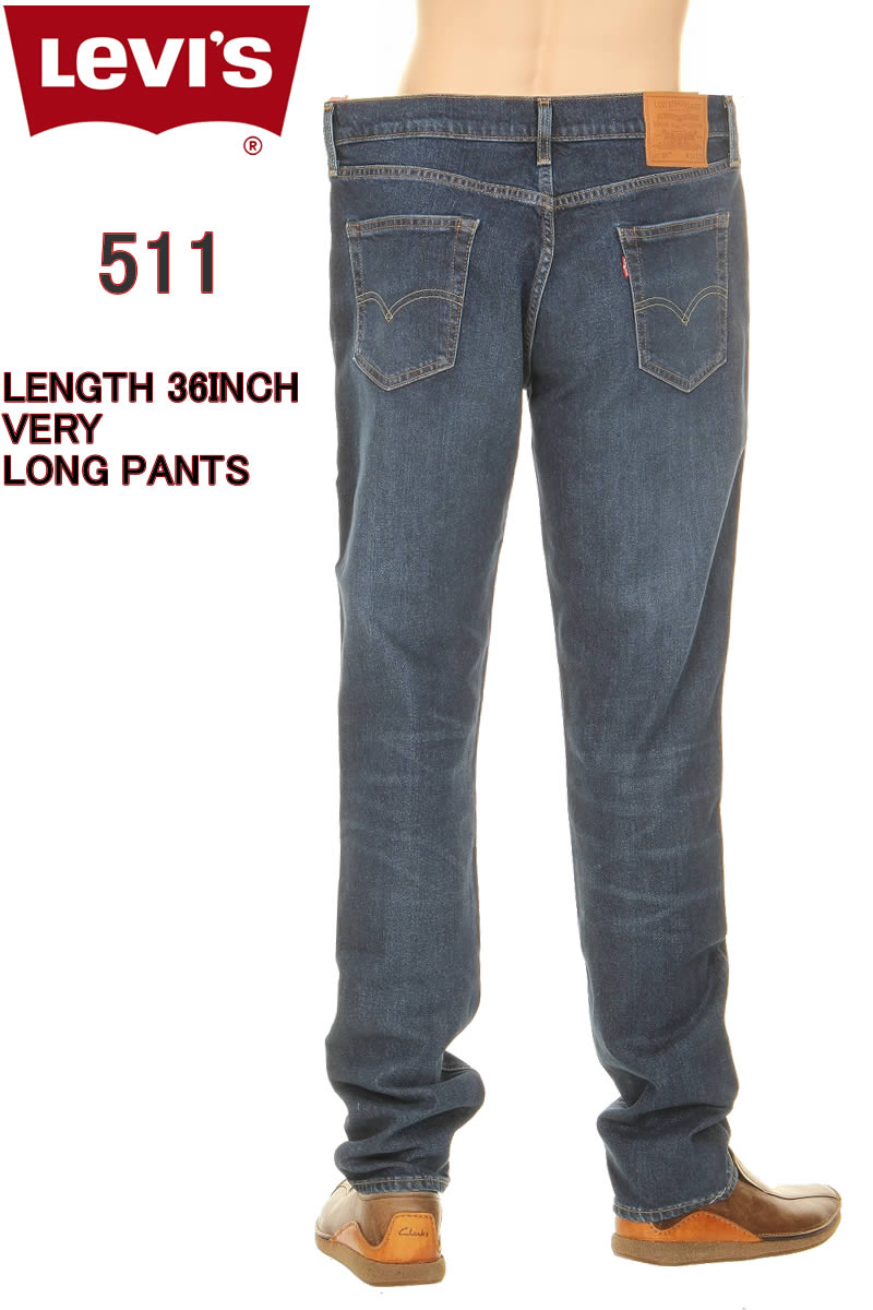 リーバイス 511 L36 ビッグＥ 04511 4580 BIG E LEVI S PREMIUM SLIM TAPER STRATCH DENIM BLUE JEANS スリム レングス36インチ ジーンズ :lv 748 04511:スリーラブ