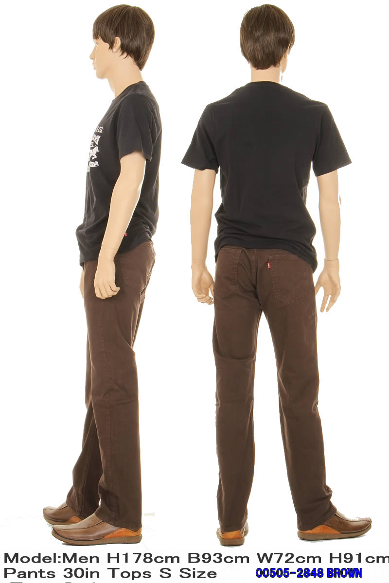 LEVI'S 505 L32  00505-2870 CHARCOAL GRAY 00505-2848 BROWN リーバイス 505 カラーパンツ ティンバーランド ウィ−ト カーキ ベージュ ブラウン｜3love｜07