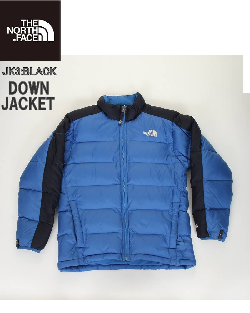 THE NORTH FACE USED JUNIOR SIZE STRETCH DOWN HOODIE JACKET ザ 