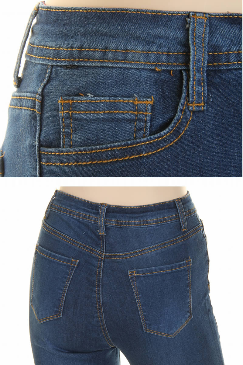 DENIM ZONE USA LOVER BRAND FASHION BC-065 ストレッチ5ボタンフレアジーンズ 4カラー レディースフレアパンツ｜3love｜19