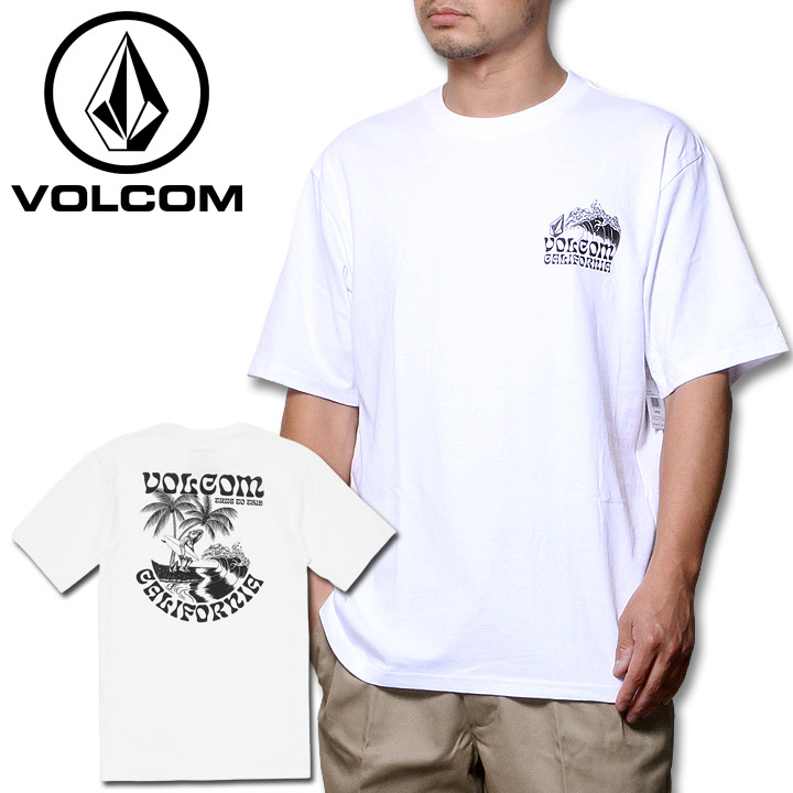 VOLCOM ボルコム Tシャツ 半袖 S/S メンズ ロゴ カリフォルニア ストリート スケート ブランド GOALDEN BEAR SS TEE  AF522306