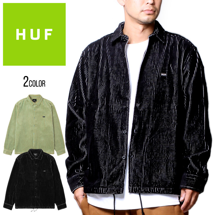 HUF ハフ シャツ 長袖 コーデュロイ ライトジャケット メンズ