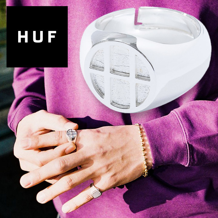 HUF CIRCLE H RING ハフ 指輪 シルバー リング おしゃれ ブランド