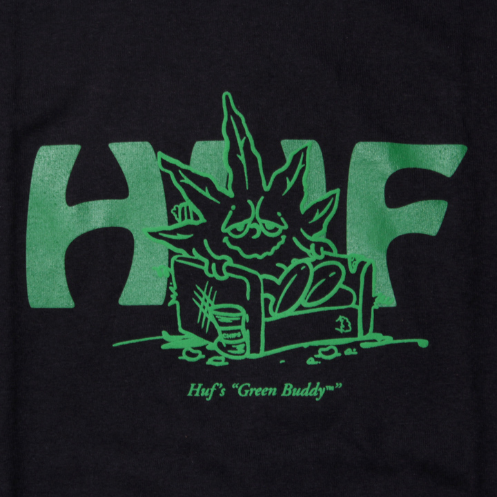 Tシャツ 半袖 プリント イラスト ロゴ メンズ 420 マリファナ HUF ハフ IN DA COUCH S/S TEE 2021