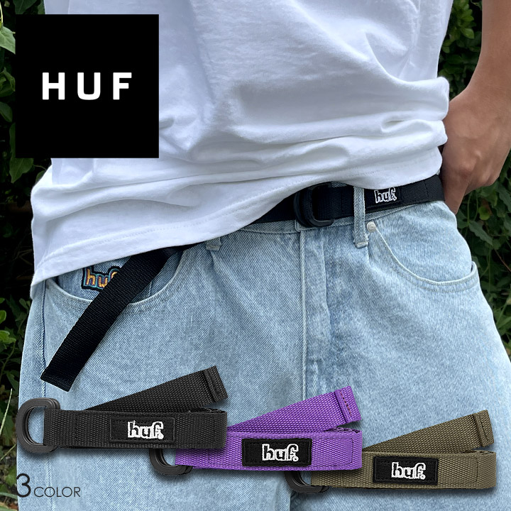 HUF ハフ ベルト リングベルト アクセサリー ロゴ おしゃれ ブランド