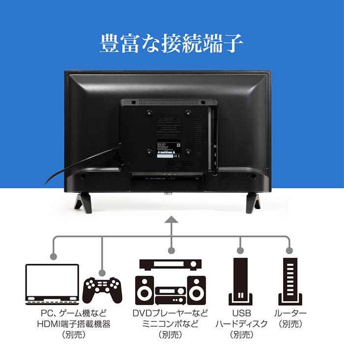 テレビ スマートテレビ 24インチ チューナーレス ハイビジョン Netflix