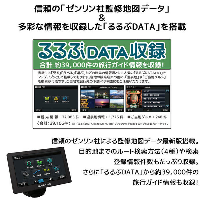 カーナビ 7インチ ポータブルナビ 2026春リリース版ゼンリン社監修地図