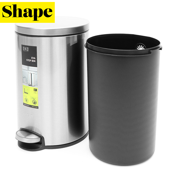 スナップオン　スチール製ゴミ箱　ダストボックス　12L 希少 ゴミ箱 ダストボックス 12L 足踏み式 エヴァステップビン ステンレス