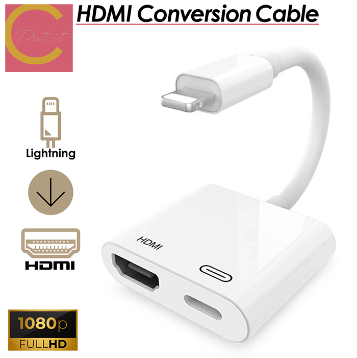 【 送料無料 】  HDMI変換ケーブル iphone type-c 変換 変換ケーブル 変換アダプタ HDMI ios14 android iPad ゲーム 動画 テレビ 接続..