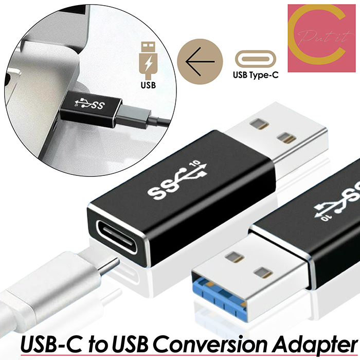 【 1000円ポッキリ！ 送料無料 】 USB 3.1 to Type-C 変換 アダプター 両面USB3.1 20V/3A 変換アダプター 小型 QC3.0急速充電+10Gbps 高速データ転送 USB C to U｜3point
