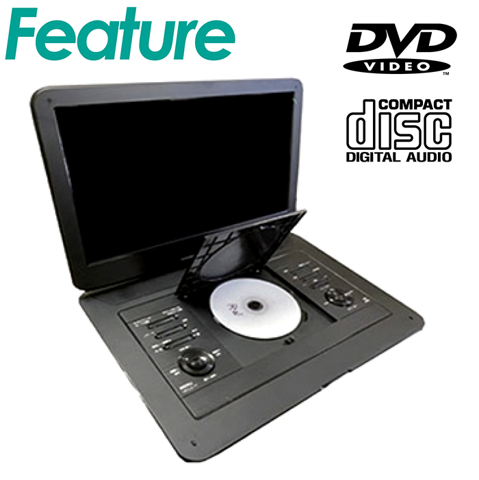 DVDプレーヤー ポータブルDVDプレーヤー 15.4インチ 地デジ録画
