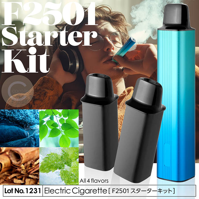 電子タバコ タール0 ニコチン0 F2501 スターターキット VAPE 11.5W