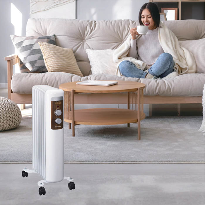 オイルヒーター 温度調整機能付き Amazon | オイルヒーター オイルフリーヒーター 2200W 13枚フィン