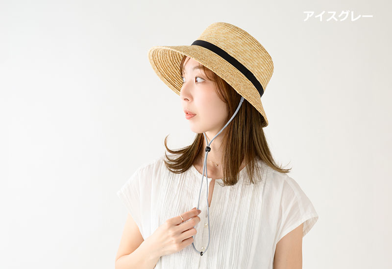 フック付き・帽子ストラップ hs-001