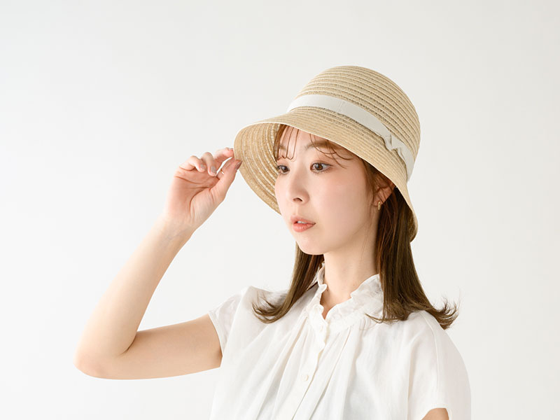 岡本帽子 マニラ麻・クロッシェ ok-bp005