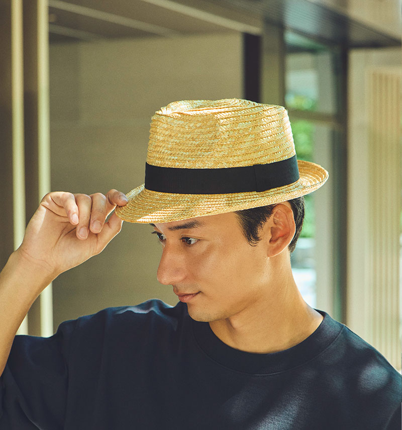 田中帽子店 Noah（ノア）中折れ麦わら帽子 ストローハット メンズ