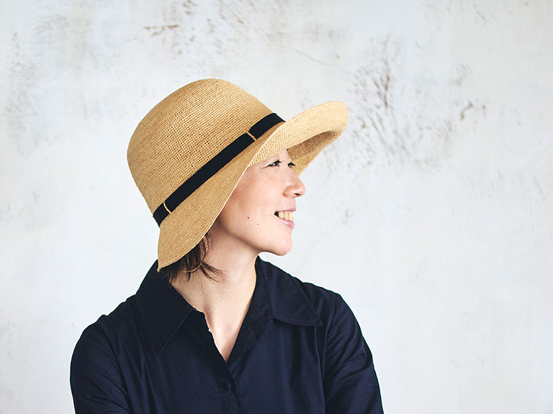 田中帽子店 Chloe2（クロエ2）ラフィア 女優帽 58cm 60cm uk-h139
