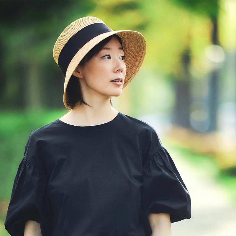 田中帽子店 uk-h111 Anika アニカ 麦わら 女優帽 クラウン浅め