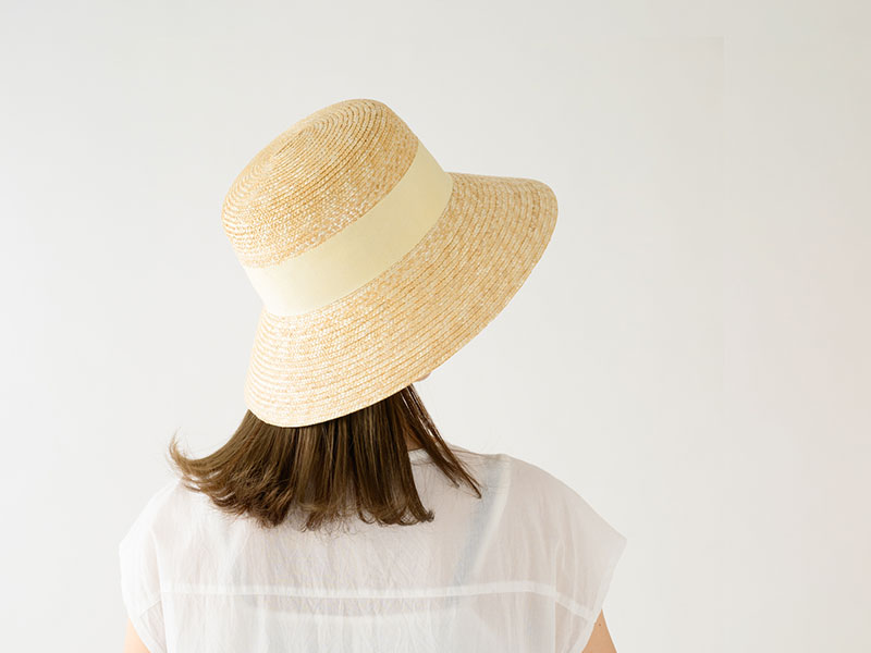 田中帽子店 uk-h111 Anika アニカ 麦わら 女優帽 クラウン浅め