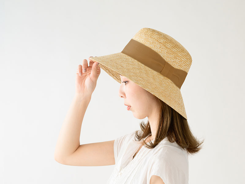 田中帽子店 uk-h111 Anika アニカ 麦わら 女優帽 クラウン浅め