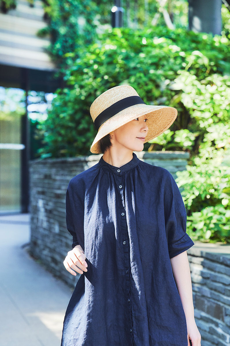田中帽子店 uk-h121 Stella ステラ 麦わらつば長女優帽