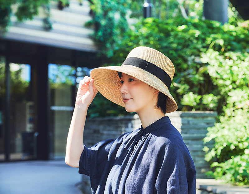 田中帽子店 uk-h121 Stella ステラ 麦わらつば長女優帽