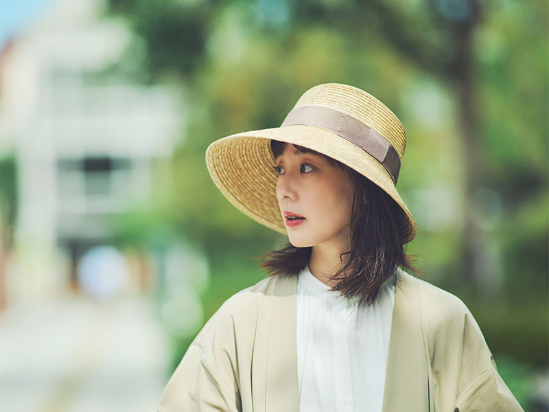 田中帽子店 uk-h121 Stella ステラ 麦わらつば長女優帽