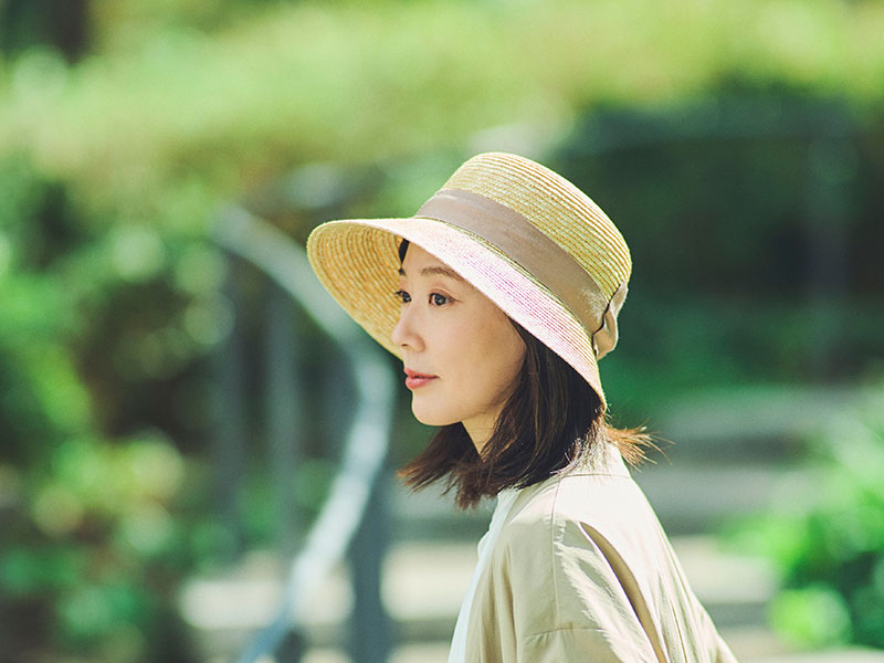 田中帽子店 uk-h144 Olivia オリビア 麦わら 女優帽