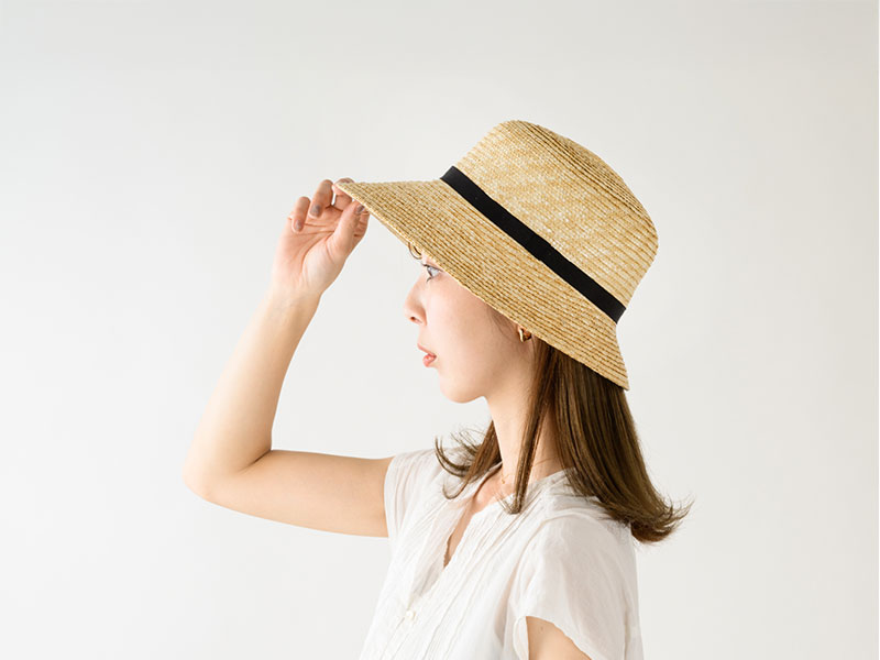 田中帽子店 uk-h148 Franka フランカ 麦わら女優帽 57.5cm