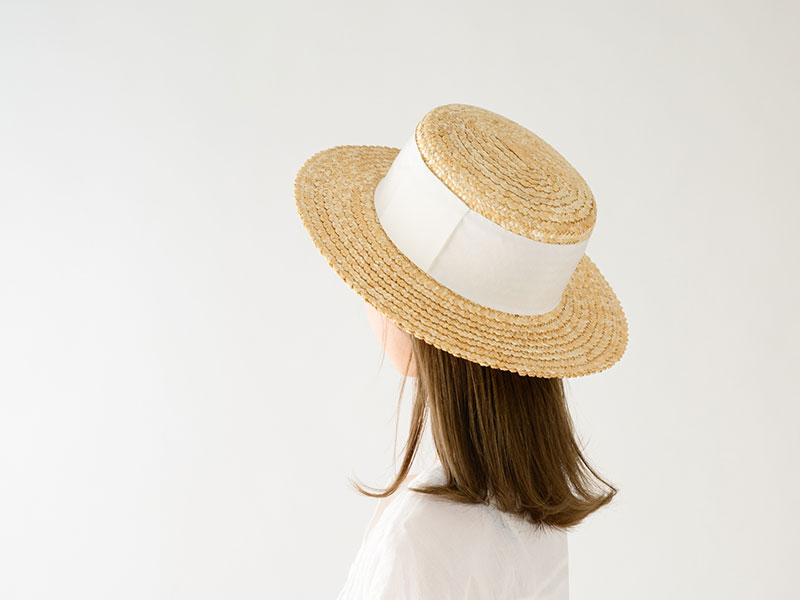 田中帽子店 uk-h150 Berka ベルカ 鬼麦・シングル長つばカンカン帽