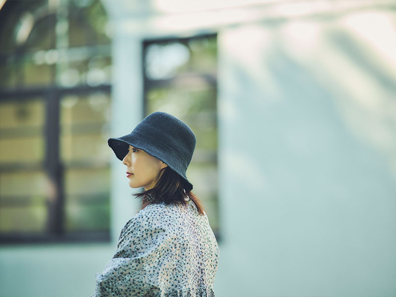 YOKOI BERET HIMARI(ヒマリ) たためる麻混クロッシェ yo-br015