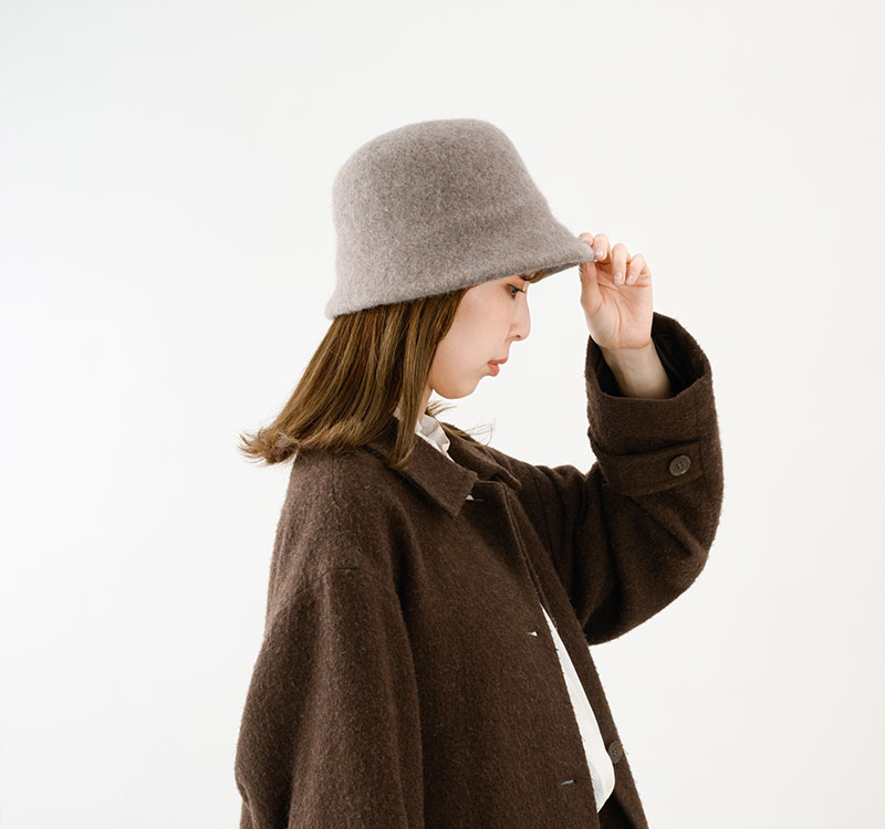 YOKOI BERET Berta（ベルタ） アンゴラ混 起毛クロッシェ yo-br018