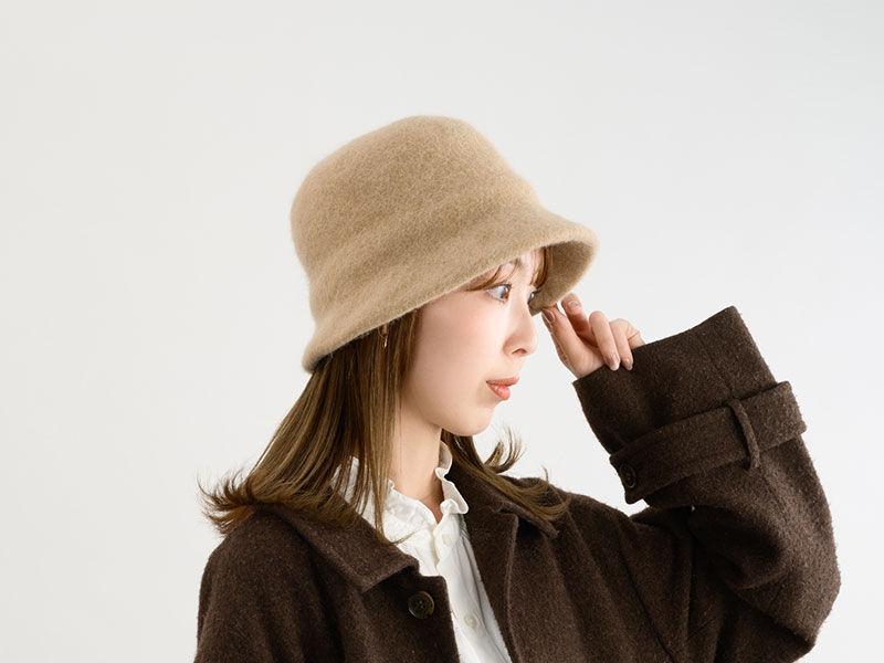 YOKOI BERET Berta（ベルタ） アンゴラ混 起毛クロッシェ yo-br018