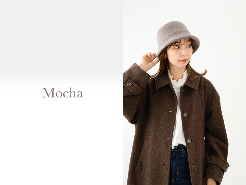 YOKOI BERET Berta（ベルタ） アンゴラ混 起毛クロッシェ yo-br018