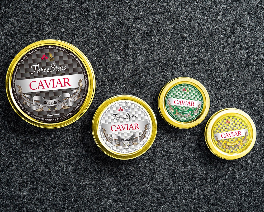 Three Stars Caviar OSCIETRA 30g set スリースターズキャビア オシェトラ 30g缶入セット 今だけ限定