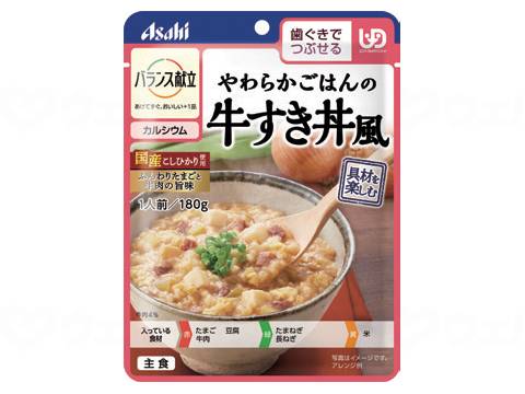 Yahoo! Yahoo!ショッピング(ヤフー ショッピング)アサヒグループ食品 　バランス献立　やわらかごはん  個  牛すき丼風