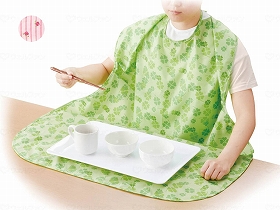 オオサキメディカル　PH食事用エプロン　ST ピンク -