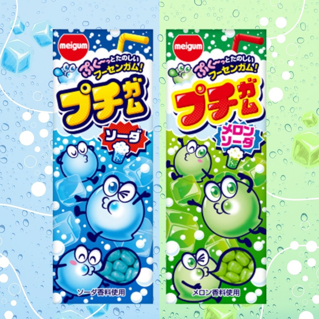 みずな　ハンドメイド　まんまるスタイ　メロンソーダ 80円 メイチュー 26gプチガム ソーダ&メロンソーダ [1箱 20個入