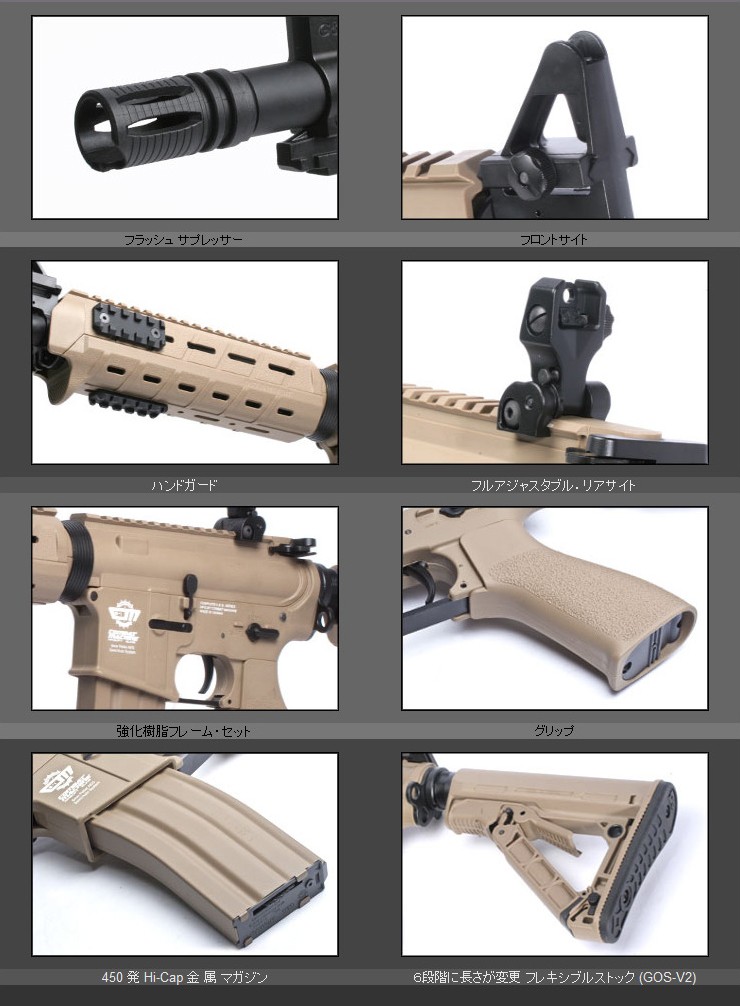G&G CM16 MOD0 DST G&G ARMAMENT エアソフトガン【永久保証付き