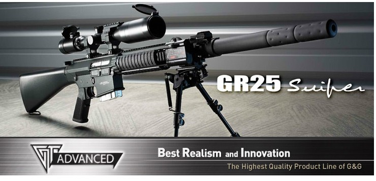 G&G GR25 Sniper 【G&G電動ガン・G&G電動エアガン】 : egr-025-snp-bnb 